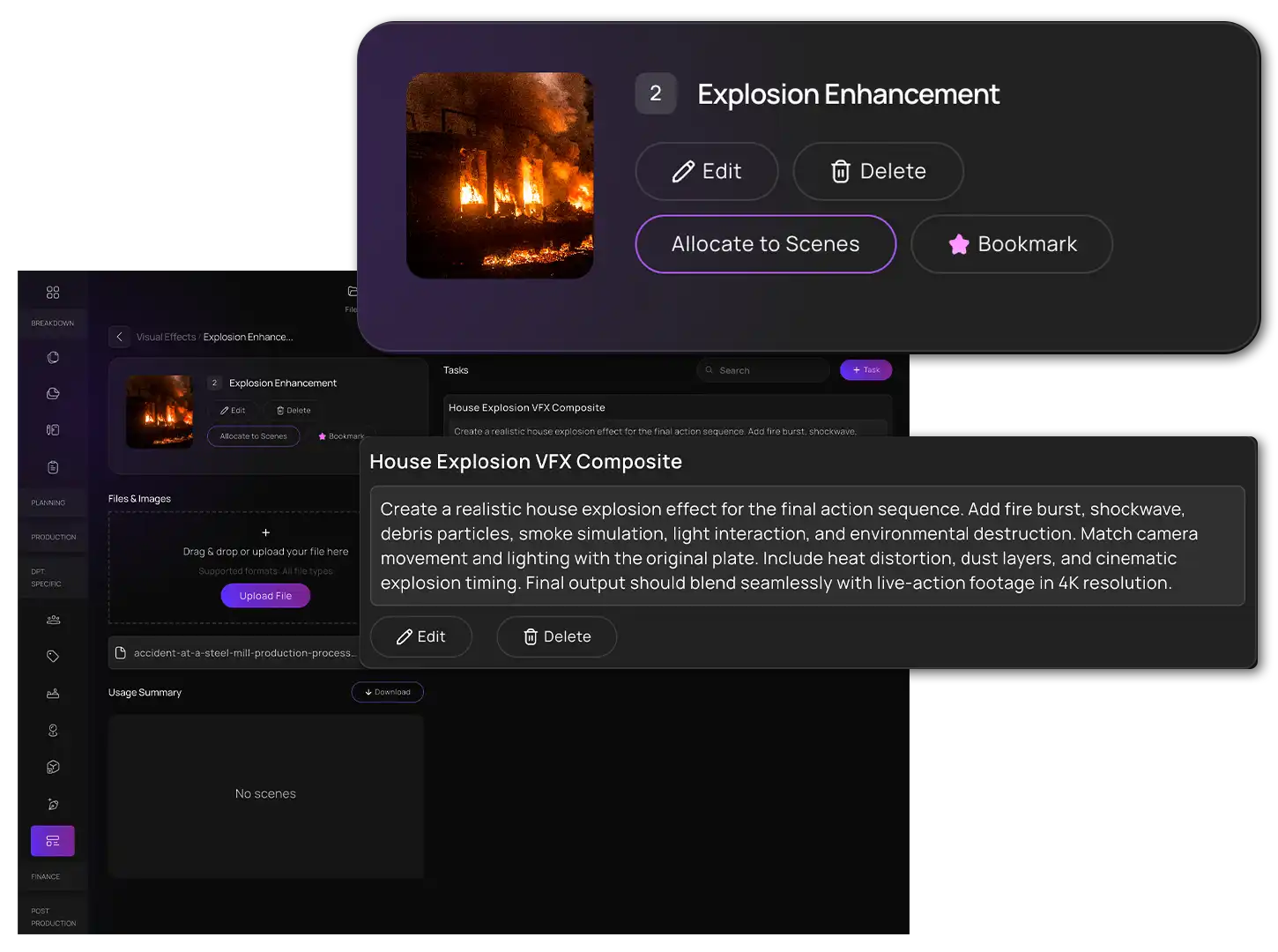 Database Management System For Vfx Institute Vfx Stunts Management | Visual Take