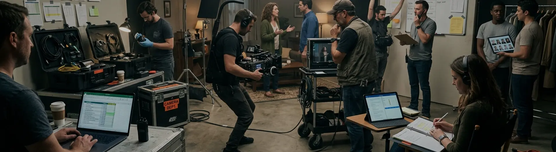 Department-based film production workflow